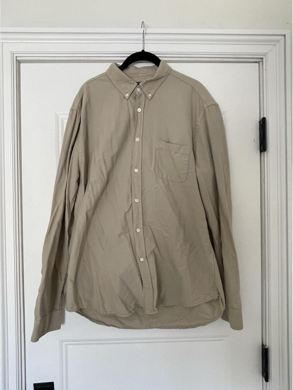 Portuguese Flannel Men Oxford Shirt Beige XL